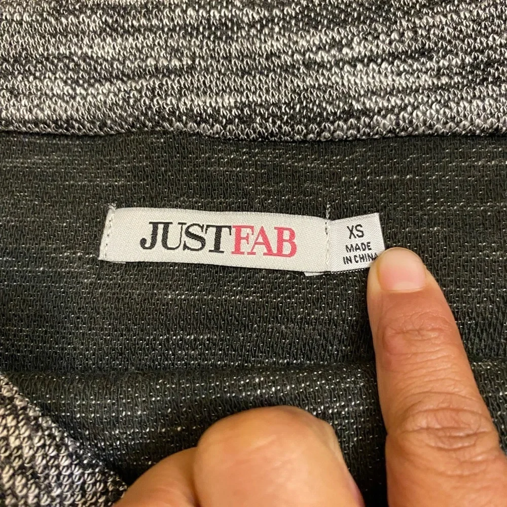 JustFab Charcoal Knit Top